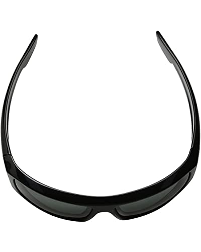 Spy Optic Logan Sunglasses Gloss Black with Happy Grey Green Polarized Lens4