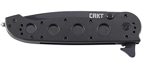Image of CRKT M16-14ZLEK Folding Knife with Liner Lock: AUS 8 Triple Point Serrations Blade, Glass-Reinforced Nylon Handle, Reversible Pocket Clip, M16-14ZLEK