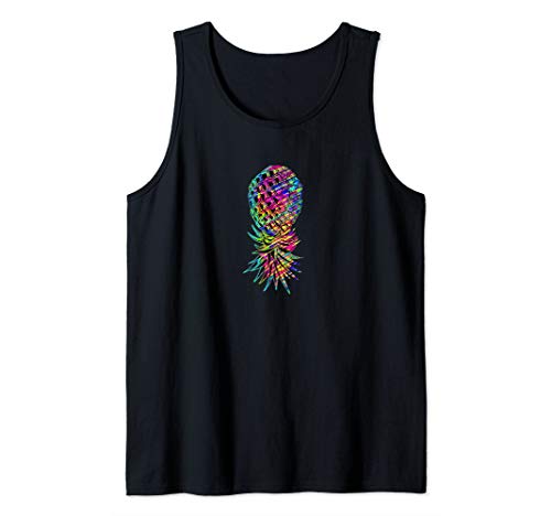 Swinger Upside Down Colorful Pineapple Tank Top