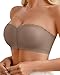 CheChury Sujetador sin Tirantes sin Aros Bandeau Top Push up para Mujer Comodos Sujetadores Tallas Grandes Multifunción Ajustables Bralette Invisible Reductor Costuras Básico Soporte Antideslizante