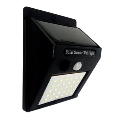Lámpara solar para jardín exterior con sensor de movimiento e iluminación LED impermeable