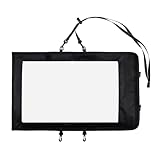 EpheyFIF Estuche plegable impermeable para almacenamiento de mapas, TPU para documentos, bolsa seca para senderismo, color negro