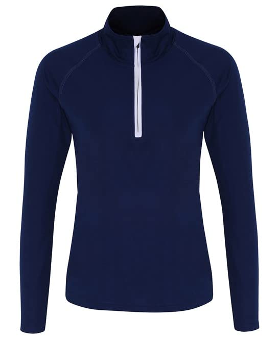 Sudadera de Actuación COOZO para Damas con Cremallera 1/4 y Tejido Elástico Flex