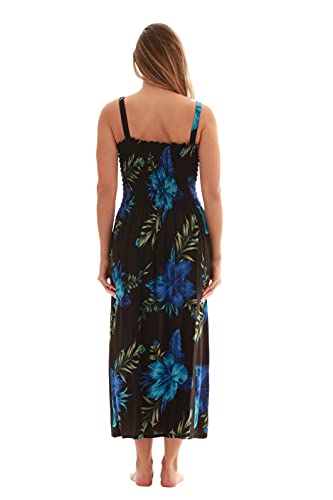 Image of Just Love Floral Print Tube Sundress Swimwear Cover Up Summer Dress for Women