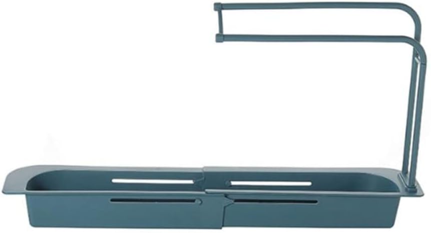 Kitchen Storage and Organization Telescopic Sink Shelf Drain Rack Storage Basket Faucet Holder Kitchen Supplies (Color : A) (D)