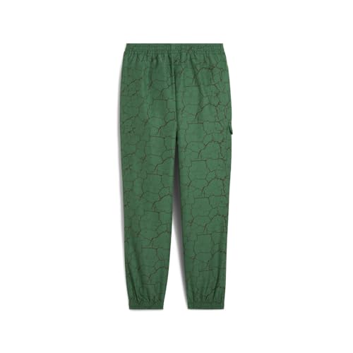 PUMA Kids Boys Teenage Mutant Ninja Turtles X Relaxed Cargo Pants Casual - Green2