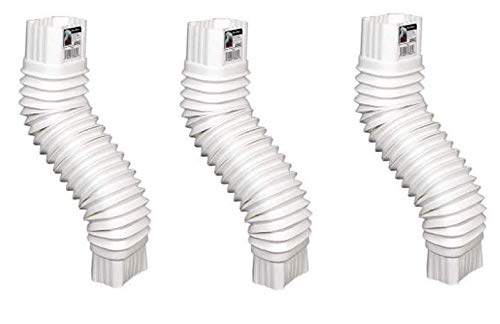AMERIMAX HOME PRODUCTS 37084 2x3 Flex Elbow, White (Тhrее Расk)