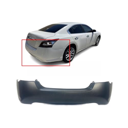Image of FitParts Compatible with Nissan Maxima 2009-2014 Rear Bumper Cover | Primed, Sedan, Ready to Paint, OEM 850229N00H, NI1100264