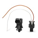 Ambient Air Temperature Sensor with Connector Pigtail Harness for Buick Enclave Encore, for Cadillac ATS CT5, for Chevrolet Camaro Malibu, for GMC Acadia Sierra 1500 Replaces# 13583411