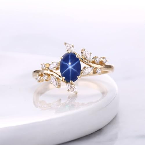 Engagement Rings for Women Oval Cut Gemstone Rings for Women 10K 14K 18K White Yellow Rose Gold Wedding Ring Anniversary Promise Ring Birthstone Statement Rings3