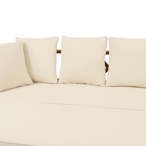 Christopher Knight Home 316176 Varney Outdoor Extendable Acacia Wood Daybed Sofa, 78.5 "W X 26 "D X 24.25 "H, Teak + Beige thumb #4