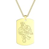 OAUWKEIY Collar colgante De Calavera Collar Gótico Colgante Collar De La Calavera Tallada Día De La Muerte Collar Colgante De Moda Joyas