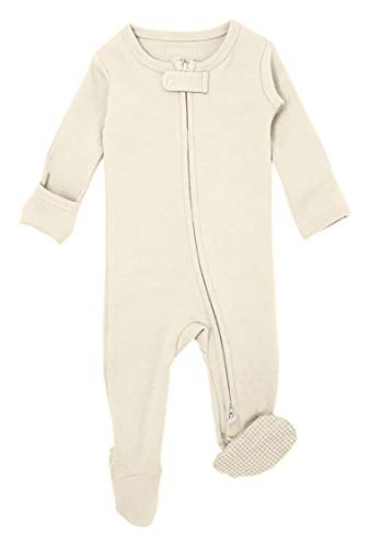 Image of L'ovedbaby Unisex Organic Baby Zipper Footie