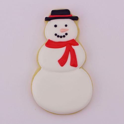Image of Ann Clark Cookie Cutters Snowman with Hat Cookie Cutter, 4 inch Made in USA | Perfectly Large Size and Shape from America's Largest Cookie Cutter Maker, Food-Safe American Steel, Family Owned Since 1989