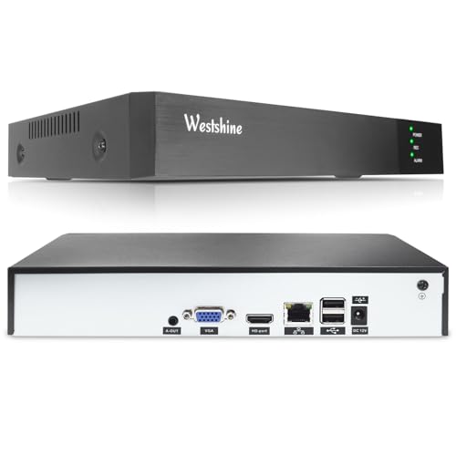 4K NVR 16-Kanal-Überwachungssystem Rekorder, 16CH-Sicherheits-NVR,einfache Fernansicht,P2P-Bewegungserkennung,unterstützt bis zu 16x4K IP-Kameras(Enthält Keine Festplatte)