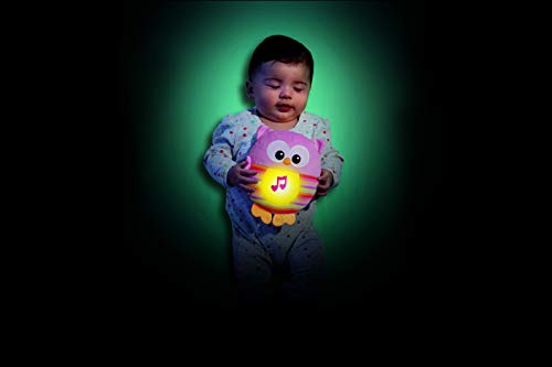 Mattel Fisher-Price CDN88 - Leuchtende Kuschel-Eule, Stoffspielzeug, pink – Bild 8