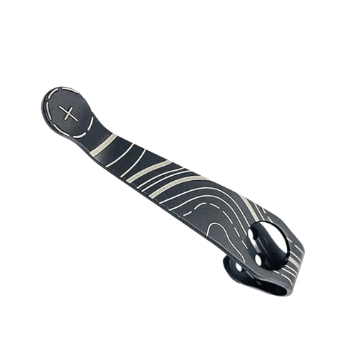 BELOWSYALER Clip trasero de aleación para cuchillo de bolsillo plegable, accesorios de herramientas, clip trasero, soporte de clip trasero plegable