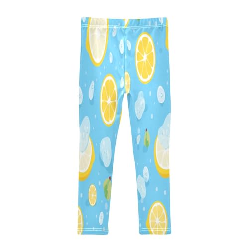 Bolaz Toddler Girls Leggings Printed Yoga Pants Leggings Lemon Pieces for Kids2