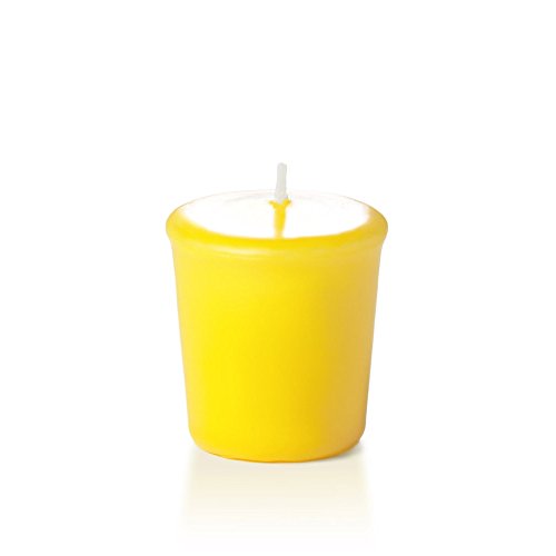 yummi 15hr Unscented Bright Yellow Votive Candles - 9 per Pack