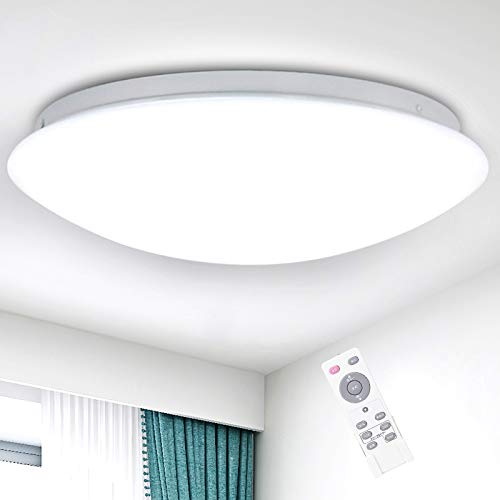 LEDシーリングライト 27W ~8畳 12段階調光 リモコン付き 調光タイプ LEDライト 常夜灯モード 明るさメモリ機能 15分/30分/60分 スリープタイム設定モード 照明器具 玄関 門灯 廊下 和室 台所 洗面所 トイレ 天井照明 昼光色