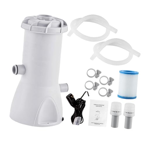 Bothyi 1000 gallons Swimming Pool Filter Pump Cartridge Filter Pump US Plug Pools Sand Cleaning,Electric Water Pump Filter