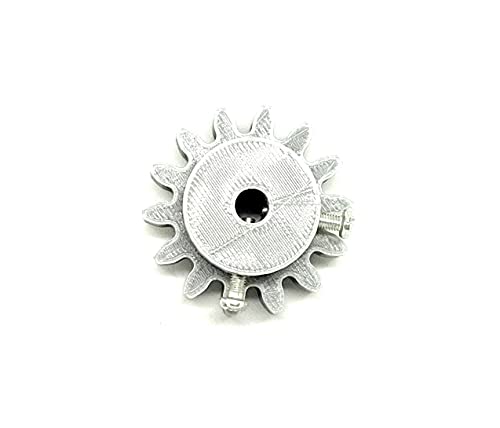 Image of INVENTO 6pcs 3D Printed Plastic Spur Gear 14 Teeth (40mm dia) + 22 Teeth (60mm dia), 10mm Width, 8mm hole, 2.5 Module for DIY Projects
