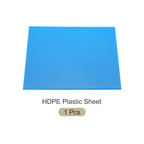 Image of 12 inch x 12 inch x 1 /4 inch HDPE Plastic Sheet, High Density Polyethylene Sheet Cutting Board Blue Solid Block, [for DIY, Home Floor]