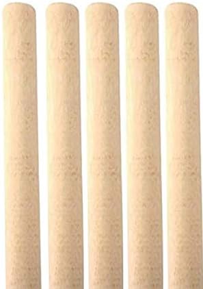 Wooden Broom Handle Stick Wood Broomstick / Wooden Pole for Floor Mop Handle Brush Broom - 15/16 (23mm 24mm) 4ft (1200mm) Handles (1)
