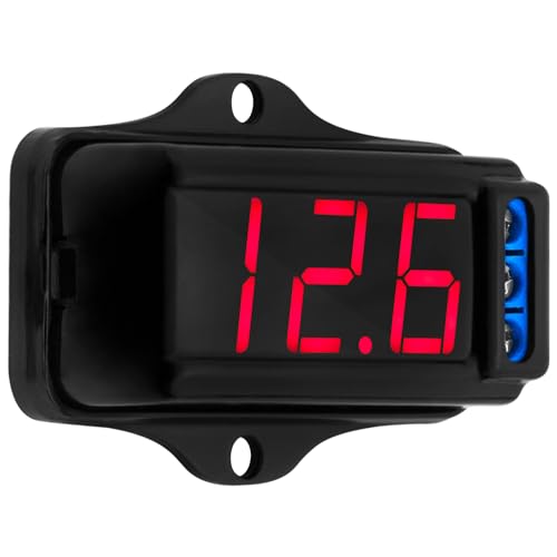 Voltímetro VTR 1000 Taramps Display Digital Som Automotivo, Pequeno, Preto