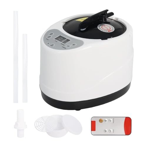 Stgfyxgs Sauna a Vapor 3L com Controle Remoto, Portátil, Resistente a Altas Temperaturas, Acessórios de Spa para Casa E