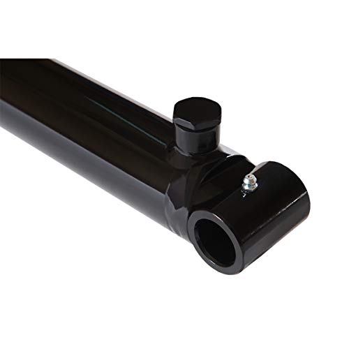 Image of Magister Hydraulic Cylinder 1.75 inch Bore x 14 inch Stroke, Loader Welded Hydraulic Ram with Cross Tube Ends, Double Acting Hydraulic Piston 3500 PSI (WLD 1.75x14)