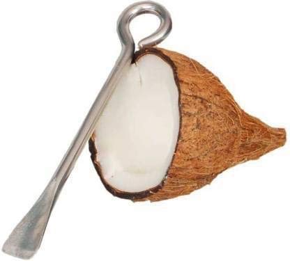 Bekner Coconut Opener Steel Rod,Coconut Break Plate Combo Pack 2