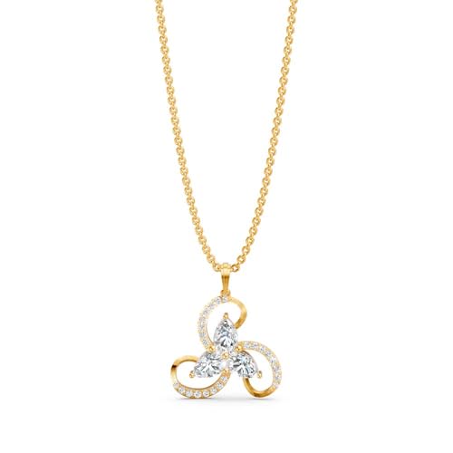 Image of Miss Highness 925 Silver Modern Pendant Necklace for Women & Girls | Minimal Daily Wear Design | Silver Jewellery With Authenticity Certificate | Gift for Girlfriend Wife | With Chain Pendant
