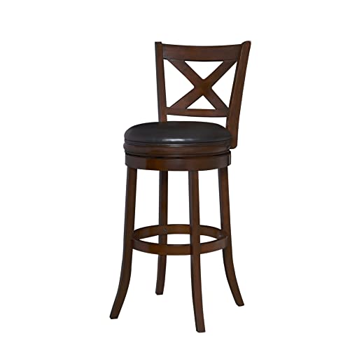 Ball & Cast Upholstered Swivel Pub Height Bar Stools 30 Inch Seat Height Kitchen