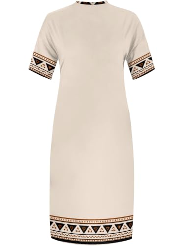 Image of PinkPatty Women's Oversize V Neck Short Sleeve Maxi Dress with Pockets