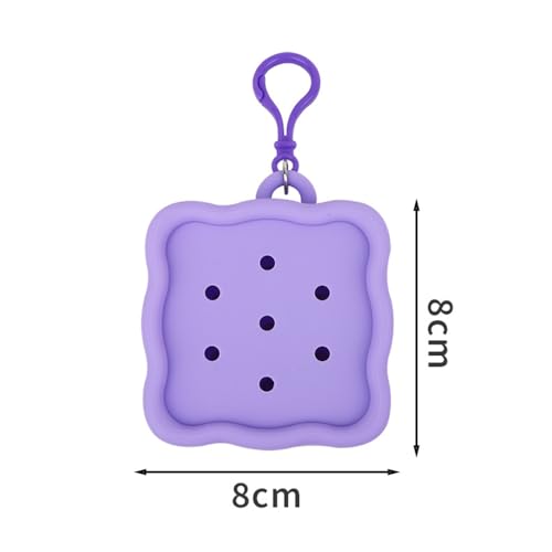Women's Wallet Coin Purse Soft Mini Wallet Cute Zipper Storage Bag Hole Coin Purse Candy Color School Bag Pendant4
