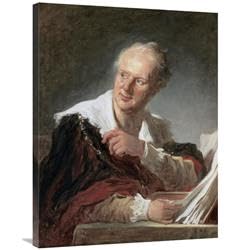 36 in. Portrait of Diderot Art Print - Jean Honore Fragonard