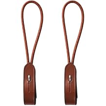 Exion Rope Pelham Bit Converters for English Horse Bridle Premium Vegetable Tanned Leather Roundings Single Rein Conversion for Eventing & Jumping Stainless Steel Hardware One Pair