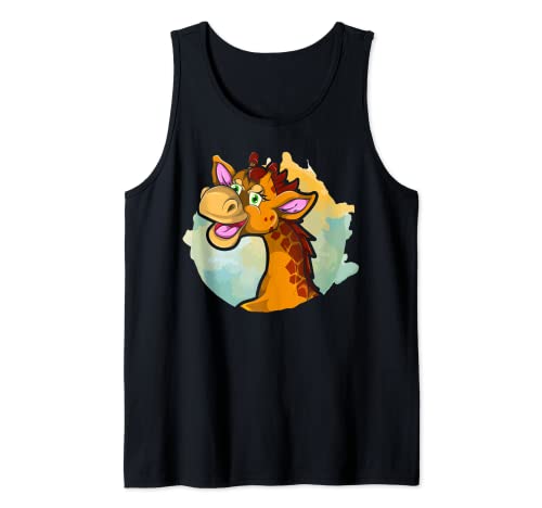 Funny Zoo Animal Africa Safari Niños Niñas Niños Regalo Jirafa Camiseta sin Mangas