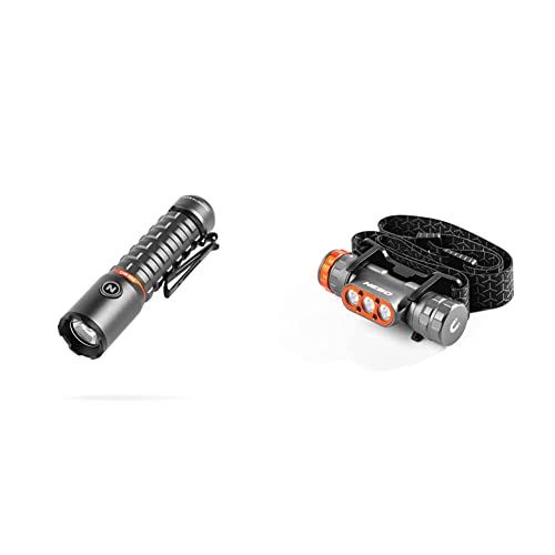 Nebo Redline Torchy 2K 2000 Lumen Pocket Flashlightfor Edc, Wireless Usb Rechargeable Led Watert & Transcend 1500 Usb Rechargeable Headlamp, Waterproof Impact-Resistant Bright Head Light #TOP9