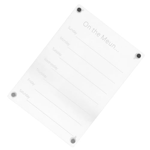 Tofficu Magnettafel Für Den Kühlschrank Mahlzeiten-schreibtafel Wiederverwendbarer Trocken Abwischbarer Kalender Kompakt Und Einfach Zu Verwenden Für Büro Und Zuhause