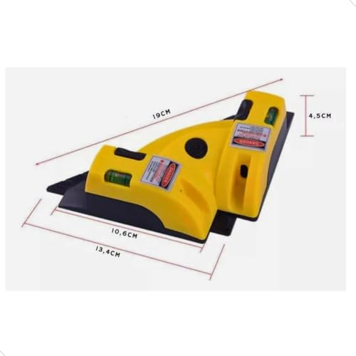 Nível Digital Laser 90º Graus Esquadro Horizontal E Vertical Até 10 Metros Precisão Marcação Azulejo