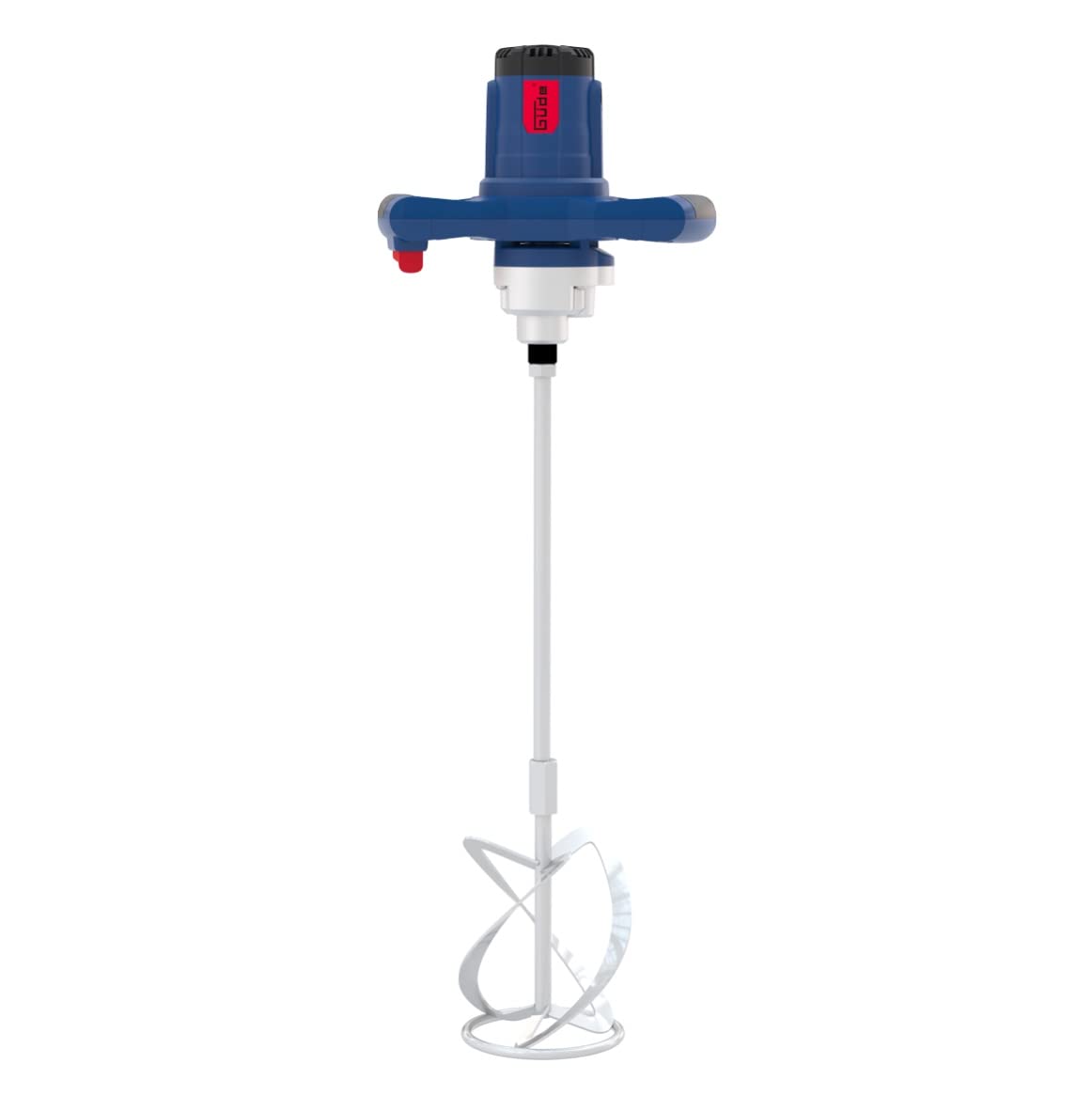 Güde Mezclador 58043 GRW 1414.1 (230 V, 1400 W, potente agitador de mortero para mezclar y mezclar materiales de construcción en polvo) azul