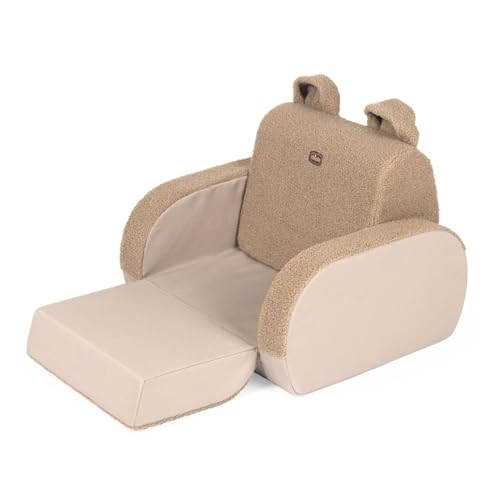 Chicco Twist Kinder-Sessel, umwandelbar in Liegestuhl und Sofa, Kindersitz mit 3 Konfigurationen, bequem und leicht, verwandelt sich mit einer Bewegung – für Kinder ab 12 Monaten