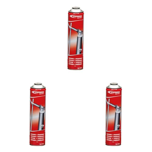 Express, 555, Cartouche de gaz butane/propane 340g, Destinée aux lampes à souder Réf. 511, Réf. 531, 342 et le poste de soudure Oxy’Star Réf. G2903, 2 h...