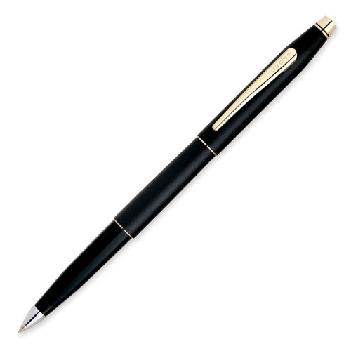 Cross Classic Century G Gel Ink With Free Ballpoint Pen, Black/Gold Barrels, Black Ink (2505SG)
