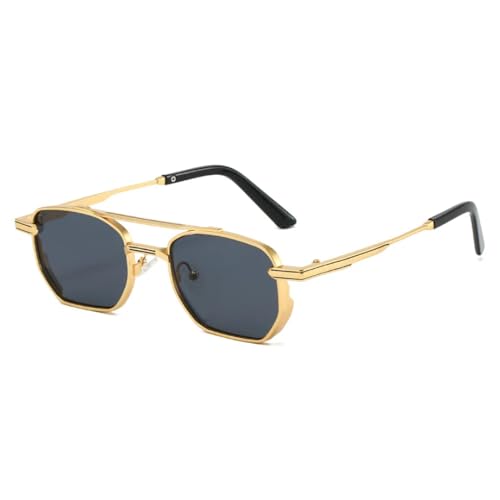Lunettes de soleil rétro pour terrasses et conduite avec verres dégradés UV400