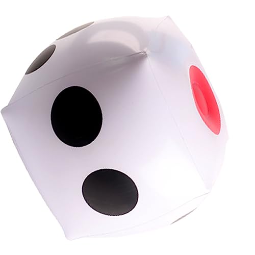 Tnfeeon Dados Inflables de 14 Pulgadas, Material de PVC, Juguete de Dados Inflable Gigante para Fiesta en la Piscina, Herramienta de Actividad de Juego Divertido para Niños y Adultos