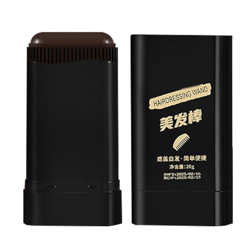 一時的なヘアカラースティック、20gのヘア染料チョークワンド女性と男性用のアプリケーター、プロのルートタッチアップブラシ、スタイリング、サロンの家旅行の使用、ひげハイライトツール