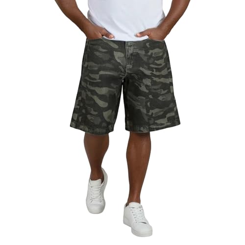 Bermuda homme ete stretch avec poches denim style decontracte
